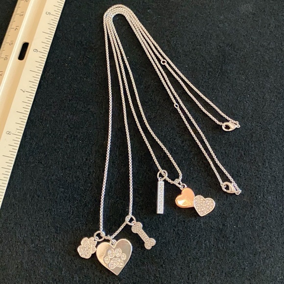 Two Sterling Silver Charm Necklaces - Picture 4 of 11